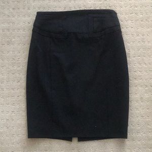 Express high waist pencil skirt, black, size 2